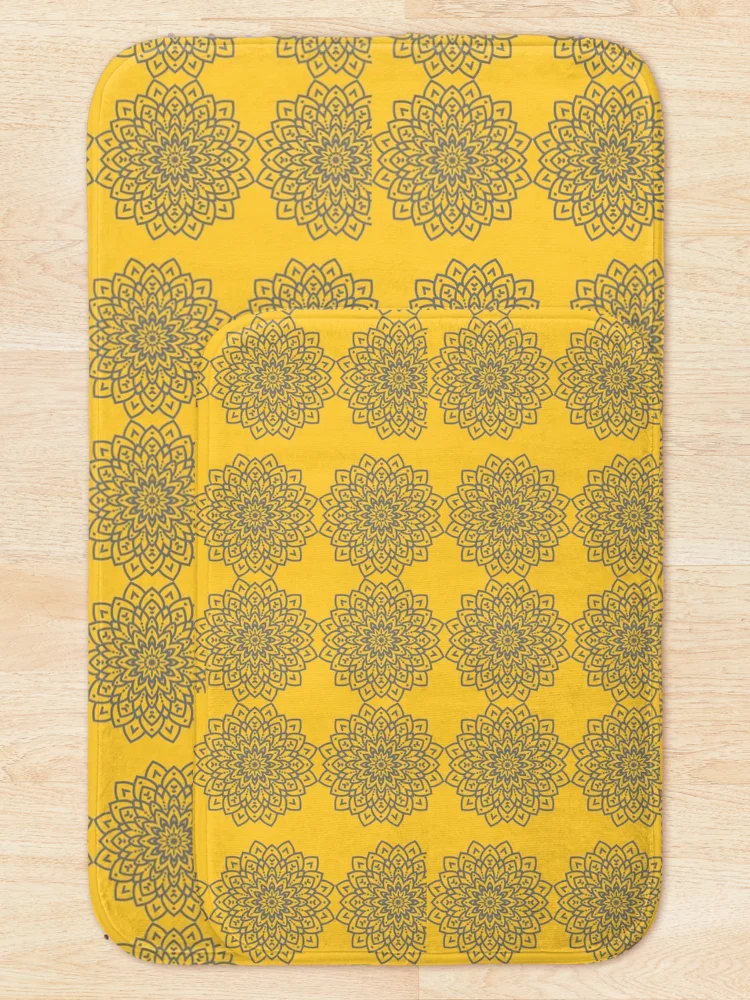 Thumbnail 5 of 6, Bath Mat, Shape Pattern Design designed and sold by RBDigitalArt.