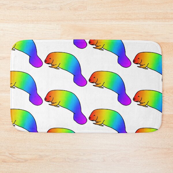 Item preview, Rainbow Manatee designed and sold by Swoerle.