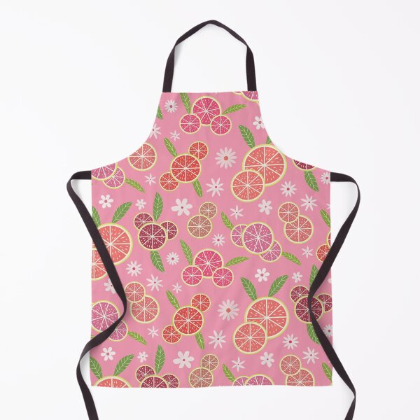 Item preview, Pink Lemonade pattern with green leaves and white flowers designed and sold by Yasminepatterns .