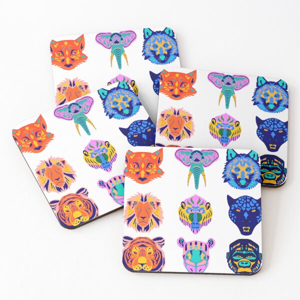 Item preview, multicolored jungle animals designed and sold by mrelax57700.