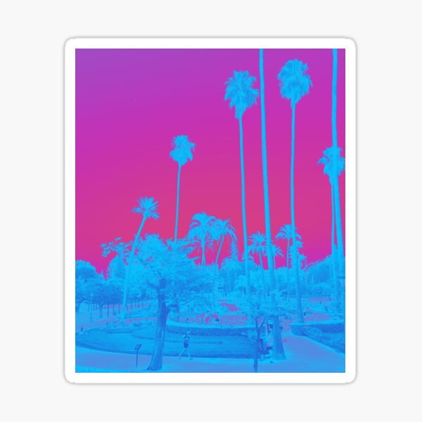 "Palm Trees City Park" Sticker for Sale by Originivo Redbubble