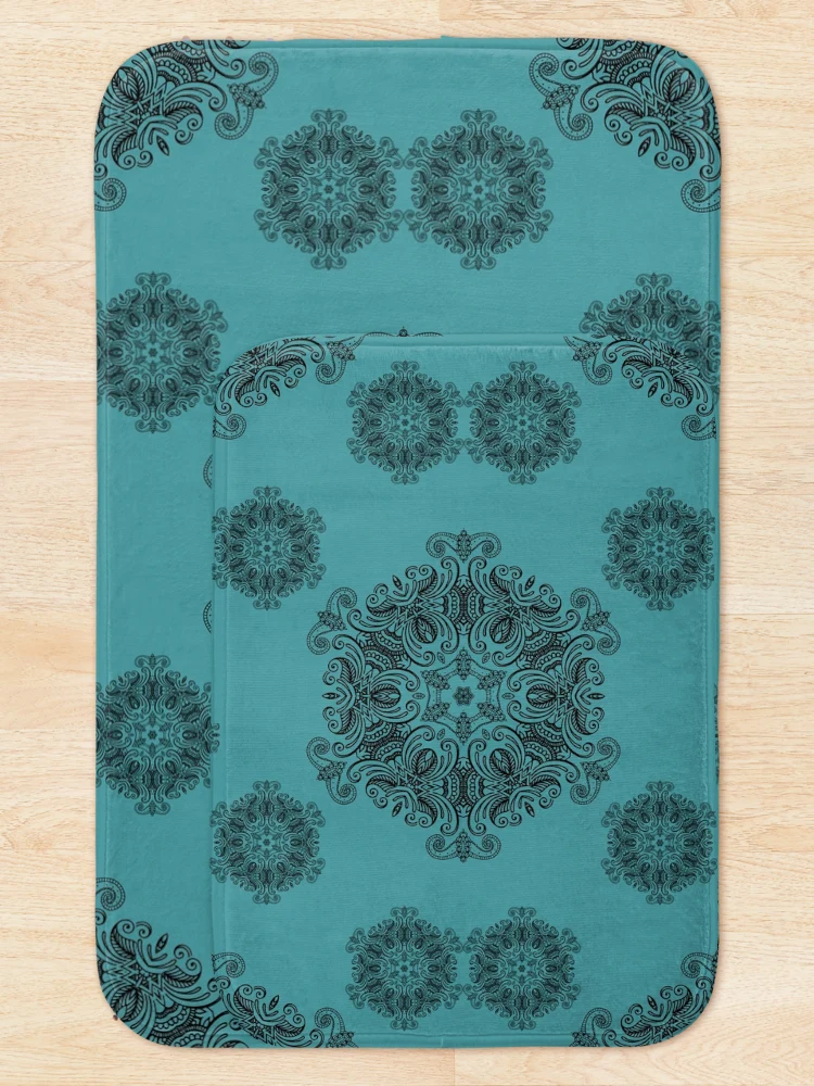 Thumbnail 5 of 6, Bath Mat, Line Pattern Design designed and sold by RBDigitalArt.