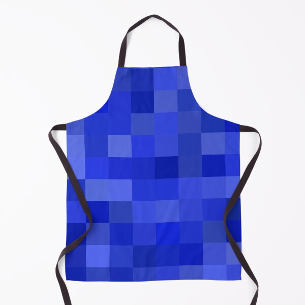 Item preview, Shades of Blue Pixel Blocks Pattern Design  designed and sold by patternsoup.