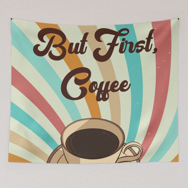 Item preview, Retro Coffee Beans Art designed and sold by HappyLifeCreate.