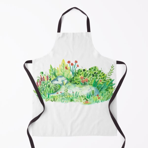 Item preview, flower dog laying between the plants designed and sold by Elizabeth200401.