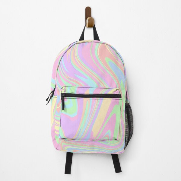 Item preview, Retro Pastel Rainbow Liquid Swirl Abstract Marble designed and sold by jays-artworks.