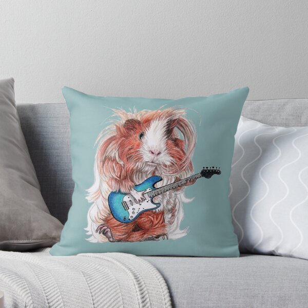 Item preview, Guinea pig bass guitar player designed and sold by Katerina Makarova.