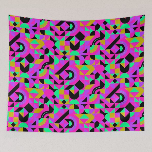 Item preview, geometric colorful patterns conceptual Art - Abstract Neo Geo graphic design designed and sold by Design Repo.