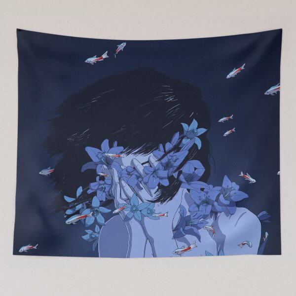 Item preview, Blue Girl Crying designed and sold by Hattie Gleichner.