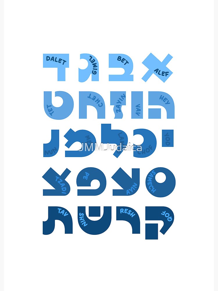 Hebrew Alphabet Mug with Names - Color Inside