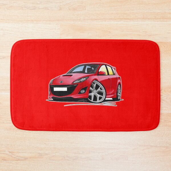 Item preview, Mazda 3 MPS (Mk2 - 2nd gen) Red - Caricature Car Art designed and sold by Yeomans Cartoons.