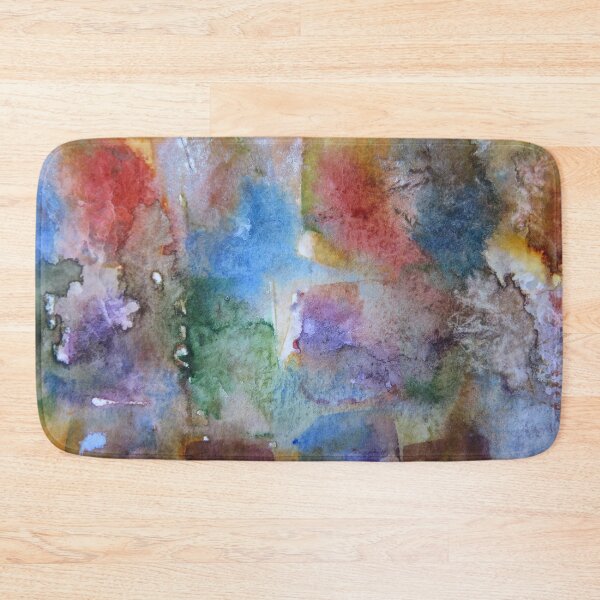 Item preview, Summer Gardens abstract watercolor painting closeup #2 designed and sold by ChillonLeachArt.