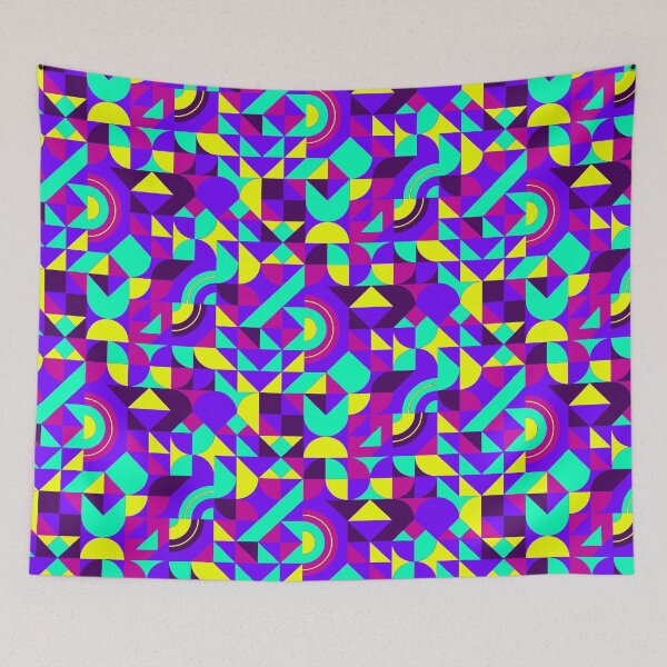 Item preview, geometric colorful patterns conceptual Art - Abstract Neo Geo graphic design designed and sold by Design Repo.