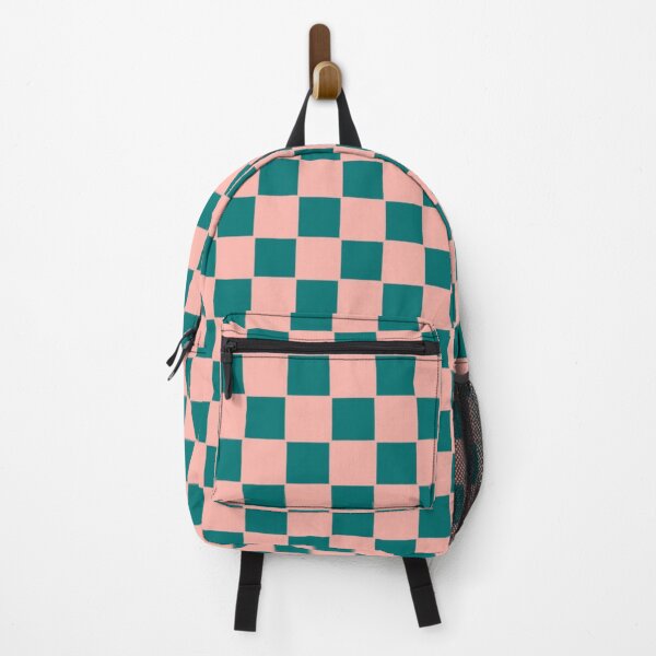 Item preview, Checked Checkerboard Square Pattern - Rose Pink and Aqua Blue designed and sold by jays-artworks.