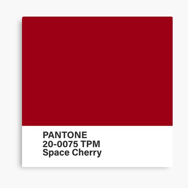 pantone 20-0075 TPM Space Cherry Canvas Print