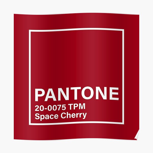 Red Pantone Posters for Sale | Redbubble