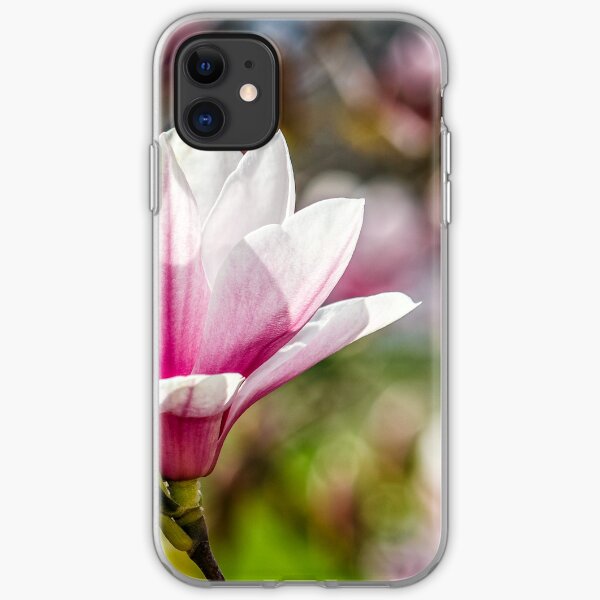 Magnolia flower blossom in springtime iPhone Soft Case