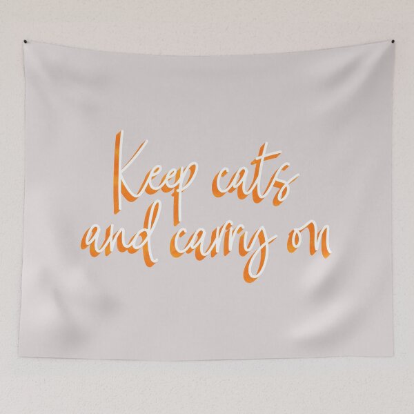 Item preview, Keep Cats and Carry On designed and sold by KatyClemmans.