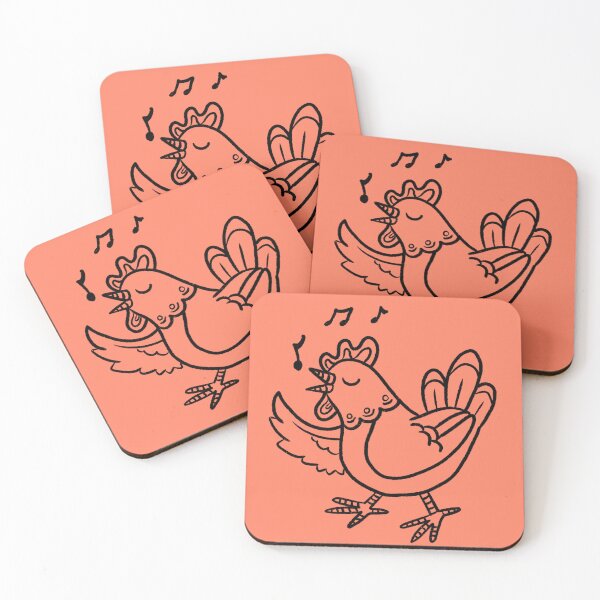 Item preview, Singing Chicken Illustration  designed and sold by Emma Martinez.