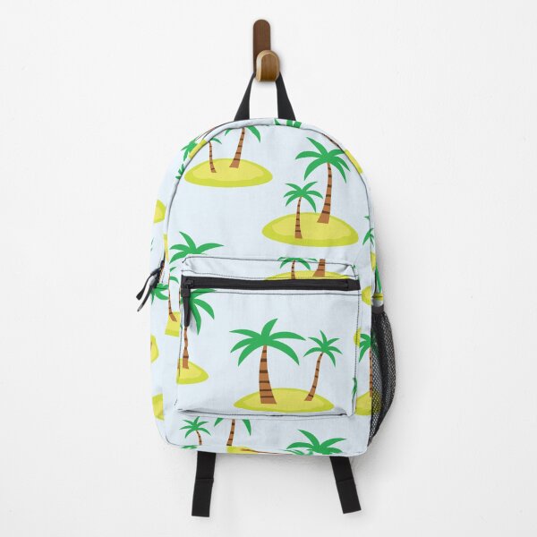 Item preview, Minimalist Green Palm Trees on Yellow Island Pattern designed and sold by Yasminepatterns .