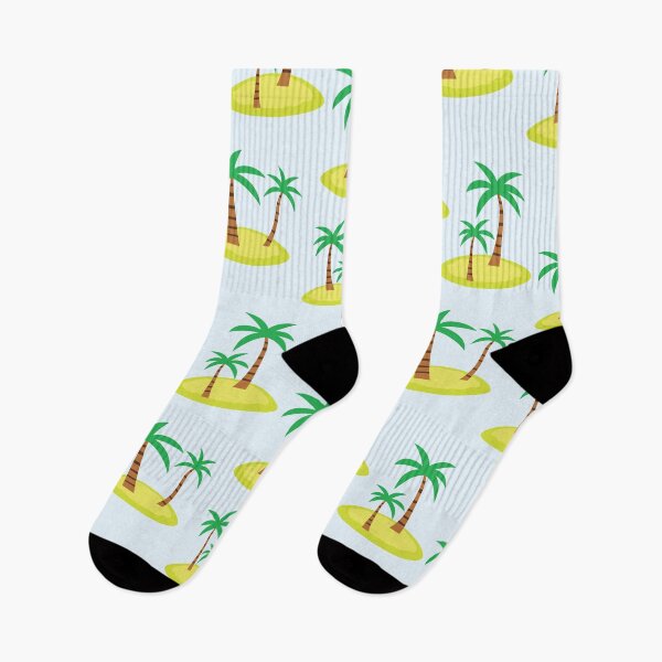 Item preview, Minimalist Green Palm Trees on Yellow  Island Pattern  designed and sold by Yasminepatterns .