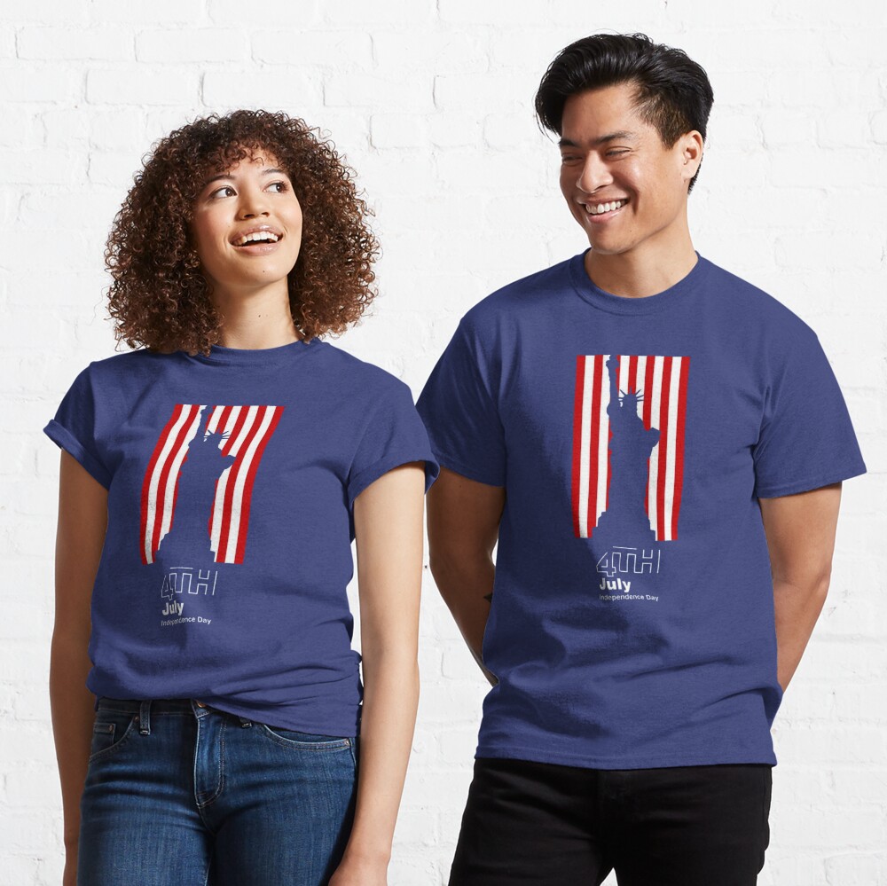 Discover Journée de l'indépendance des États-Unis T-shirt classique