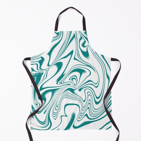 Item preview, Turquoise Teal and White Marble Liquid Swirl Contemporary Abstract designed and sold by jays-artworks.