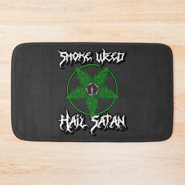 Item preview, Smoke weed hail Satan - Cannabis Pentagram  designed and sold by YomeHayin.