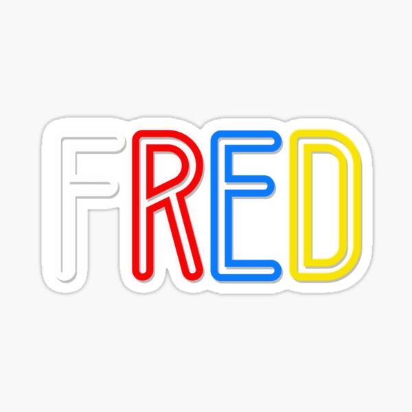 Fred - Your Personalised Products Sticker
