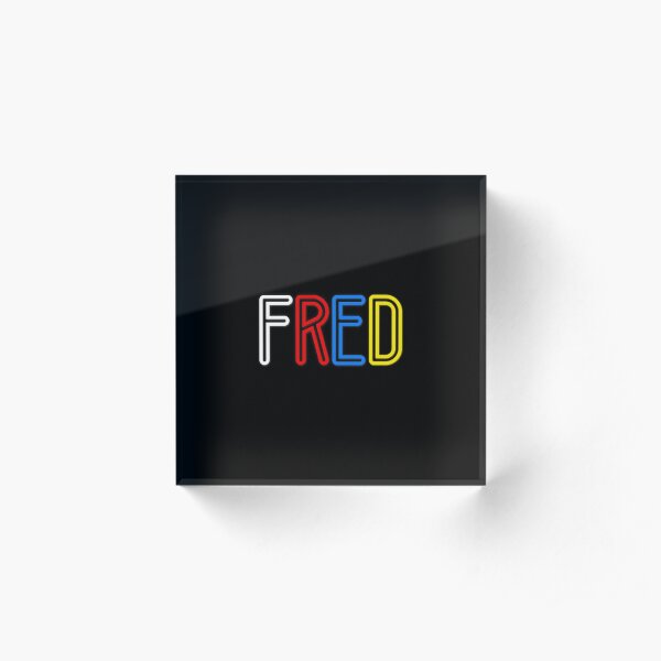 Fred - Your Personalised Products Acrylic Block