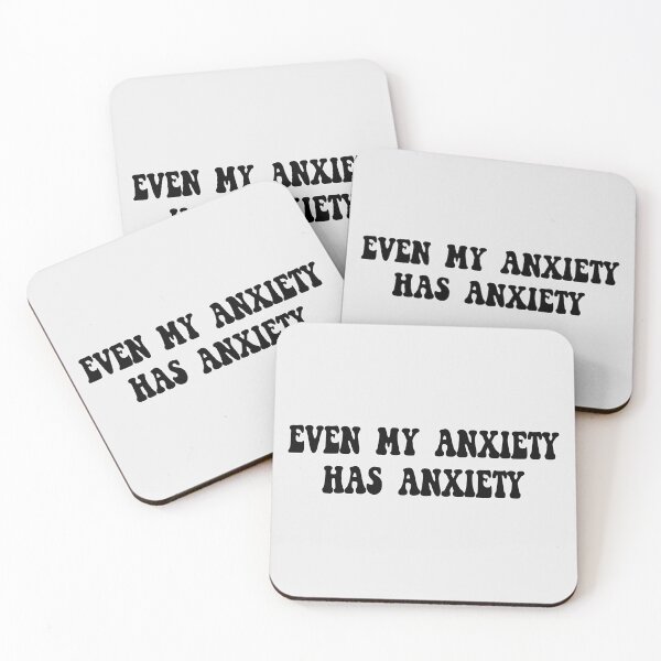 Item preview, Even My Anxiety Has Anxiety - Funny Anxiety Pun designed and sold by Avani01.