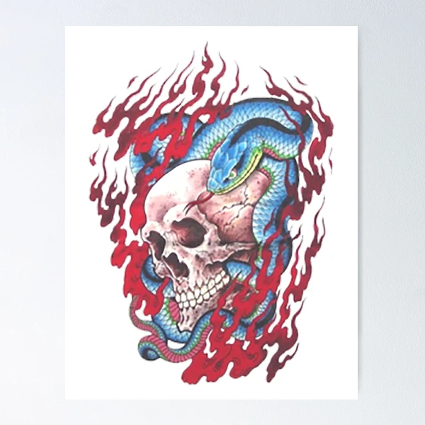 額縁 tatoo studio yamada IRON SKULL POSTER IRON SKULL POSTER | tattoostudioyamada STORE