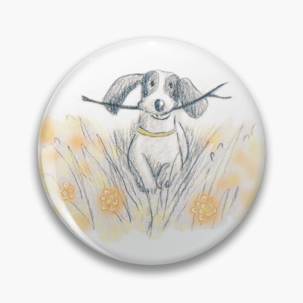 Item preview, Basset hound in flower field designed and sold by siskikalla.