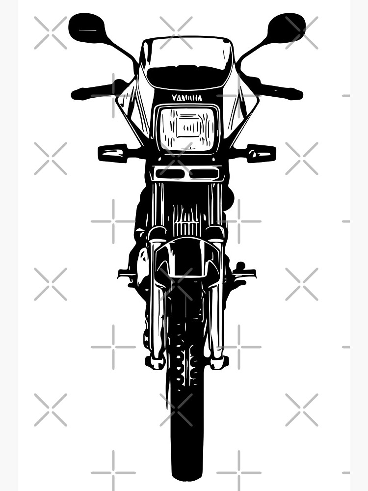 Rx 100 bike drawing steps😍 - YouTube