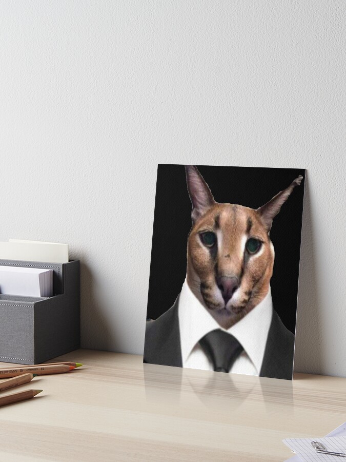 Lámina fotográfica for Sale con la obra «Gran Gato Floppa Meme» de momshow