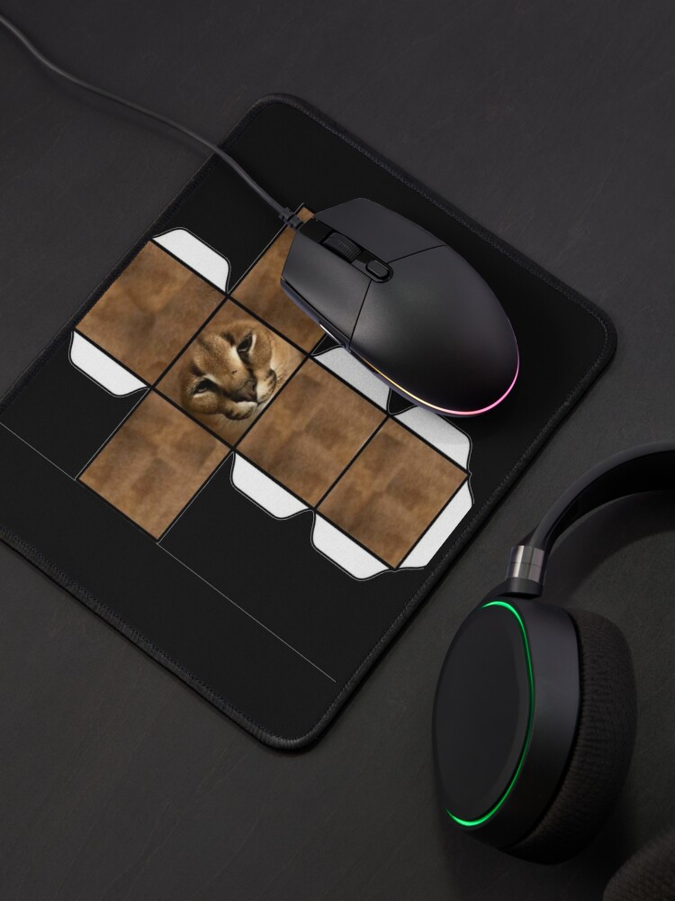 Big Floppa Meme Mouse Pad Custom Anti-slip Rubber Base Gamer