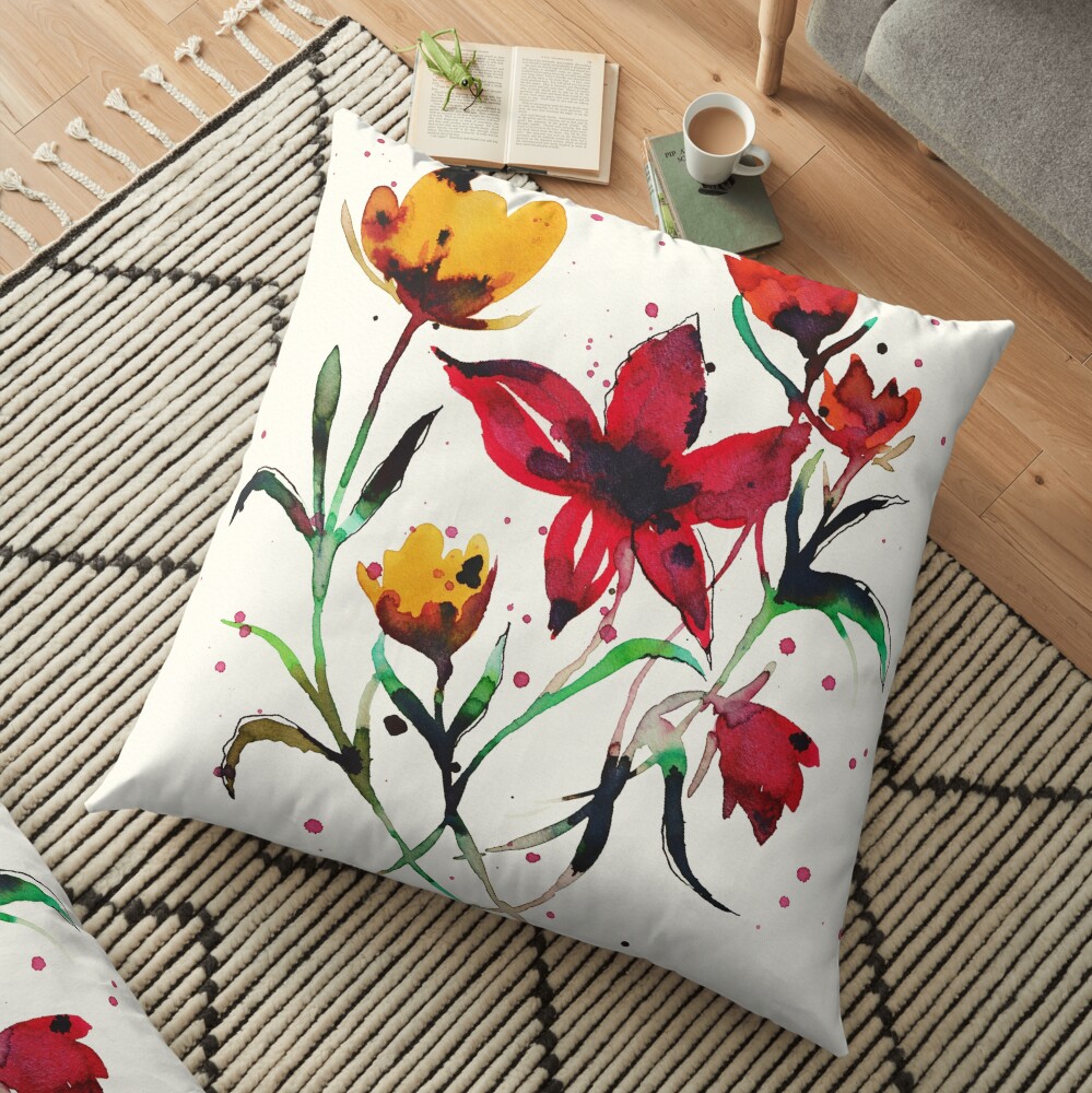 wilde blumen Bodenkissen