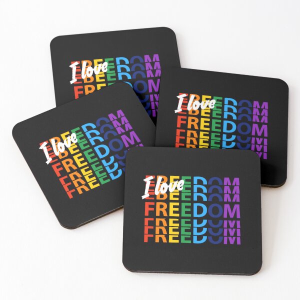 Item preview, I love Freedom. rainbow colors designed and sold by efenem.