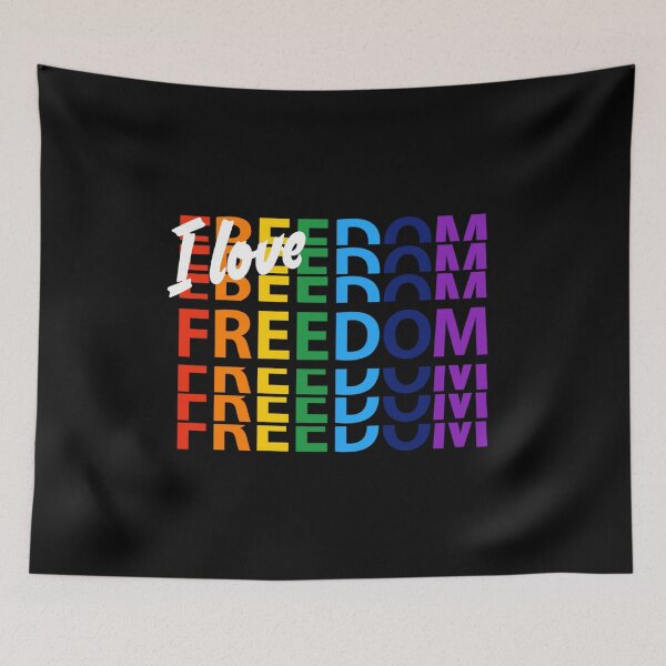 Item preview, I love Freedom. rainbow colors designed and sold by efenem.