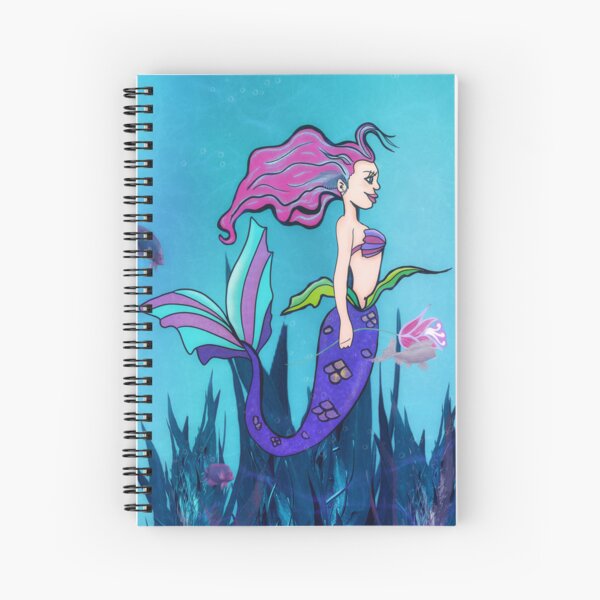 Mermaid and Friends Spiral Notebook
