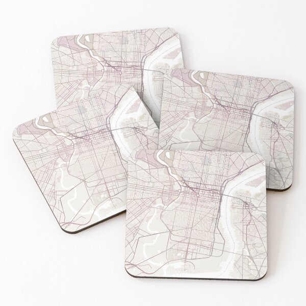 Item preview, Philadelphia Map, Philadelphia City, Philadelphia Pennsylvania  designed and sold by TheRedFinch.