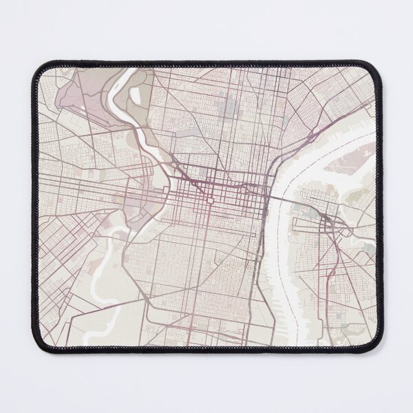 Item preview, Philadelphia Map, Philadelphia City, Philadelphia Pennsylvania designed and sold by TheRedFinch.