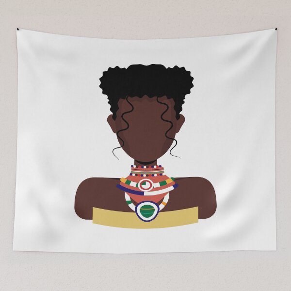 Item preview, Black ethnic girl avatar. Beautiful girl.  designed and sold by Sosnovskaya.
