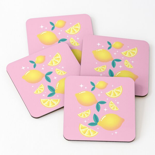 Item preview, Diseño de fruta de limón rosa y amarillo. designed and sold by Jess Schnell.