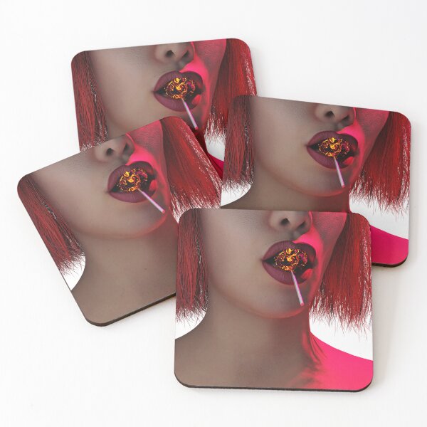 Item preview, Red lips lollipop love designed and sold by vega777art.