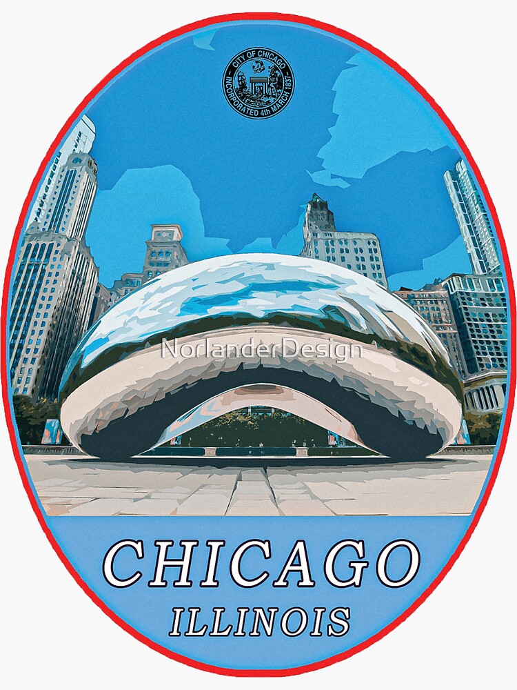 "Chicago Sticker City Sticker Collection Vol. 1" Sticker for Sale by