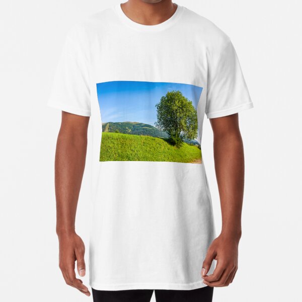 tree in rural area on beautiful summer day Long T-Shirt