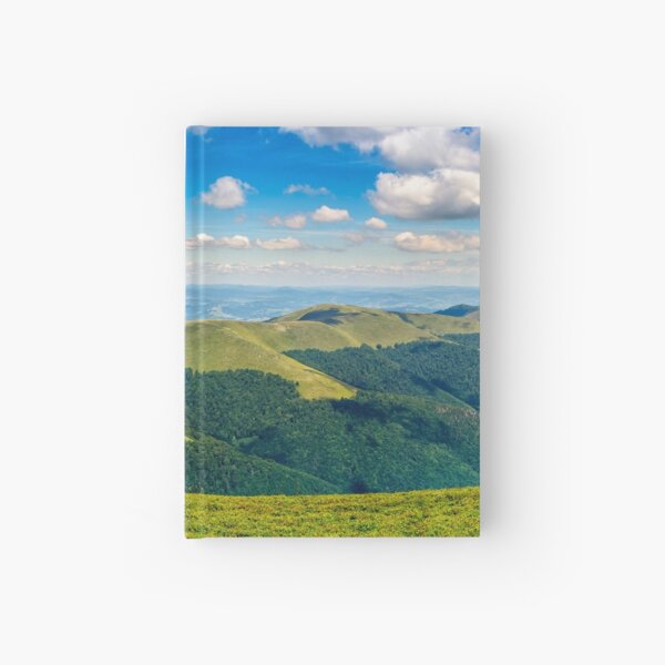 hillside panorama in mountains Hardcover Journal