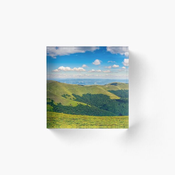 hillside panorama in mountains Acrylic Block
