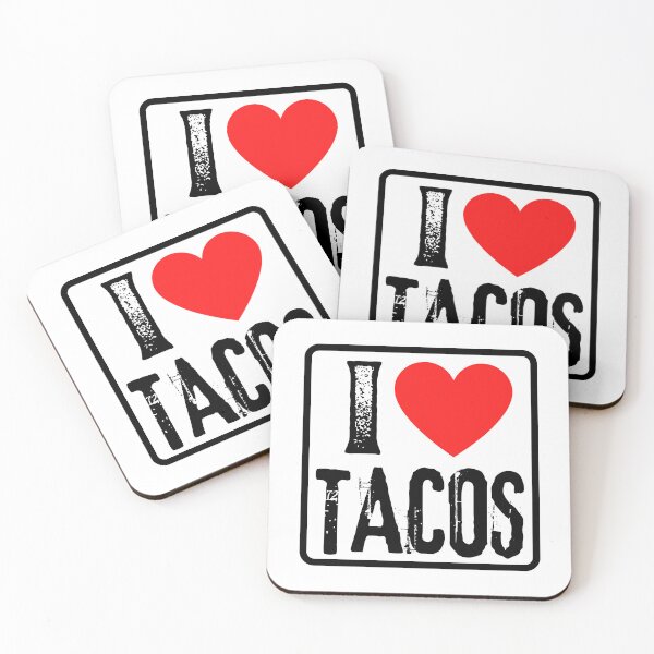 Item preview, I Love Tacos - I Heart Mexican Food Lover Gift designed and sold by foodiemarie.